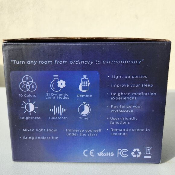 New Star Projector LED Night Light Room Decor with Remote with Timer Bluetooth 1 - Picture 4 of 9